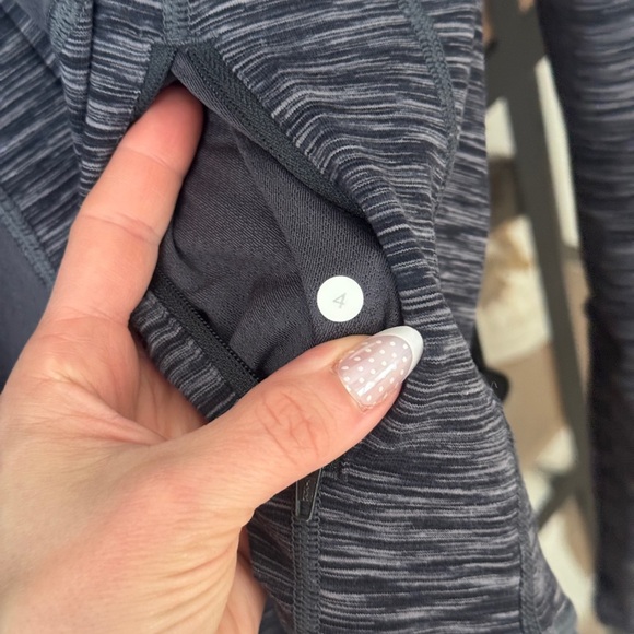 Lululemon Stride Jacket hoodie full zipper up Wren Space Dye heathered charcoal - Picture 8 of 13
